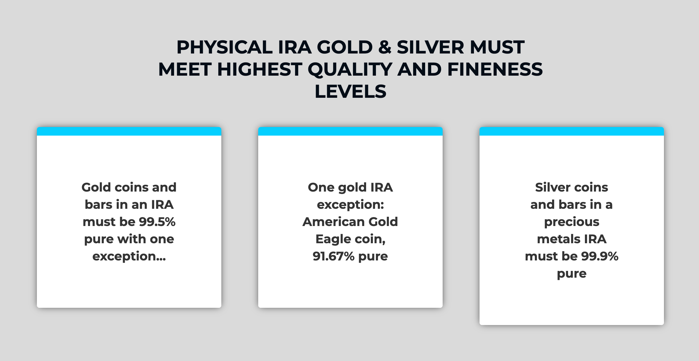 Image of Physical Gold & Silver Standards from the Augusta Precious Metals web site