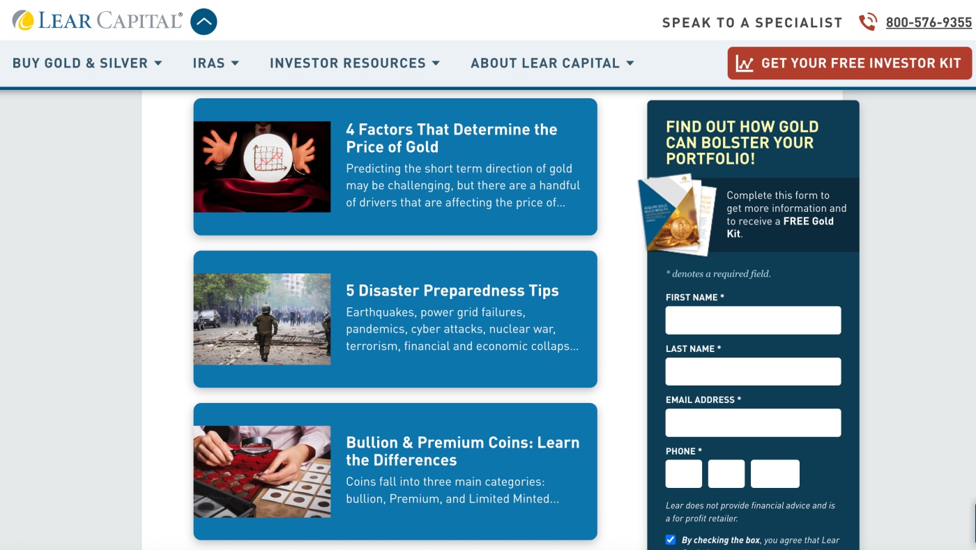 Lear Capital Blog posts