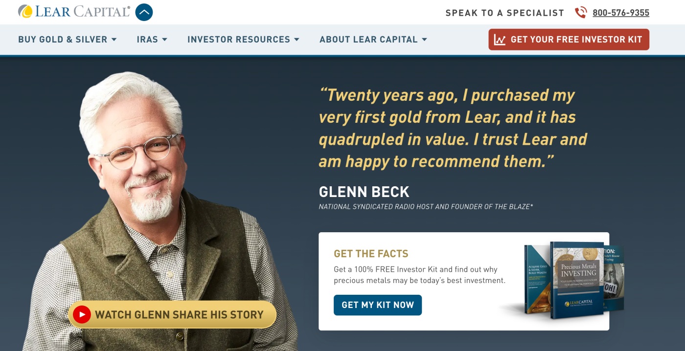 Lear Capital home page