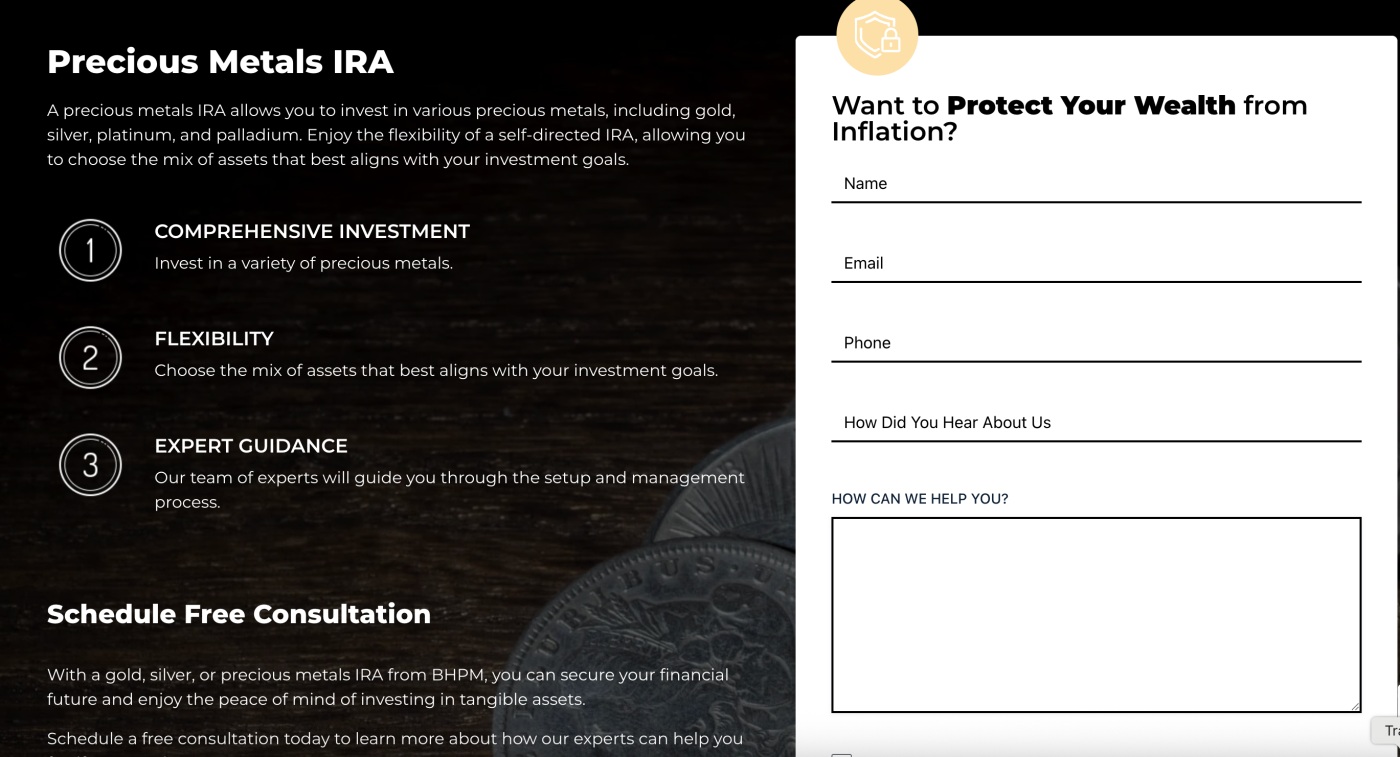 Precious Metals IRA information from the Beverly Hills Precious Metals website